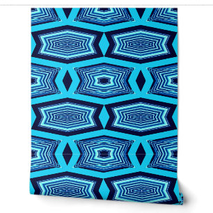 Vibrant teal colour bricks "Ratti_Creative_Arts" Wallpaper