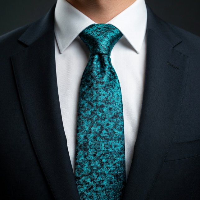 Vibrant Teal Speckle Tie (Creator Uploaded)
