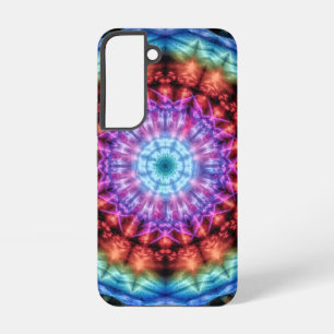 Vibrant Tie Dye Kaleidoscope Rainbow Mandala Samsung Galaxy Case