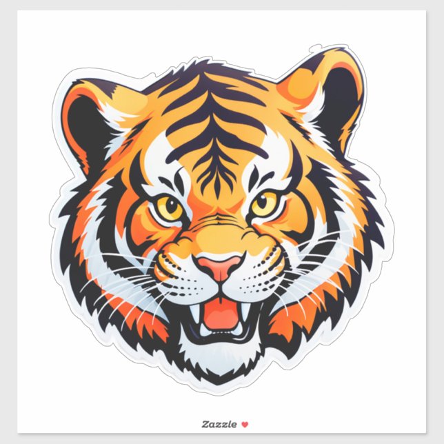 Vibrant Tiger Face (Sheet)