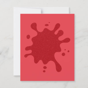 Vibrant Tomato-Red Splash Flat Sheet – Customize