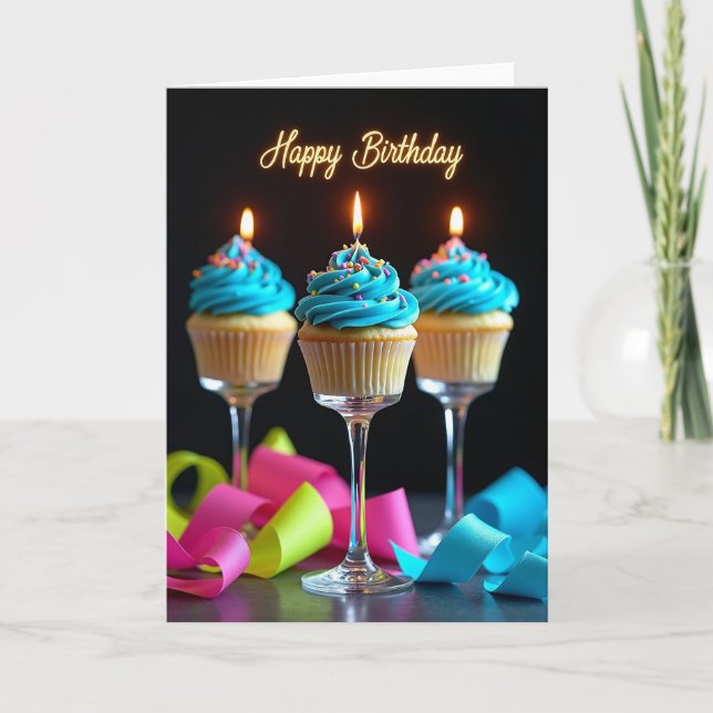 Vibrant Treat Birthday Card (Front)