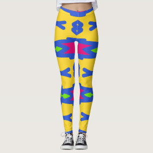 Vibrant trendy multicolor"Ratti_Creative_Arts"   L Leggings