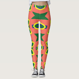 Vibrant trendy multicolor "Ratti_Creative_Arts" Leggings