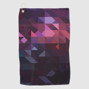 Vibrant Triangles Golf Towel