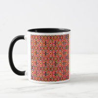 Vibrant Tribal Fusion Geometric Symmetry Pattern