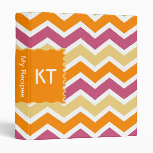 Vibrant Tribal ZigZag Binder