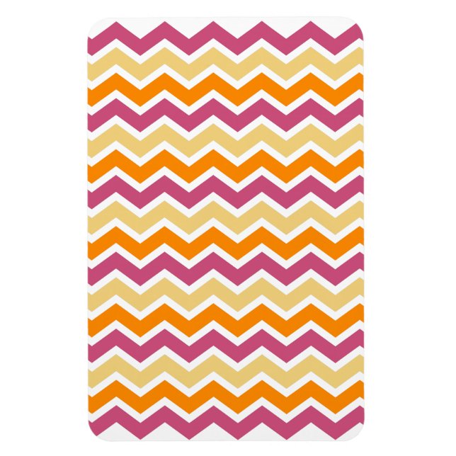 Vibrant Tribal ZigZag Magnet (Vertical)