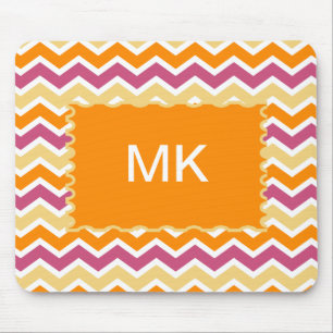 Vibrant Tribal ZigZag Mouse Pad