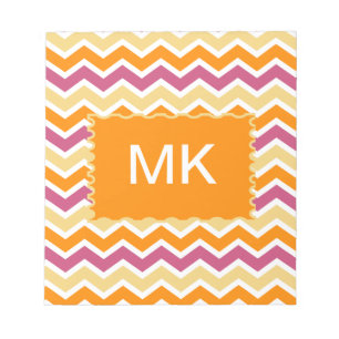 Vibrant Tribal ZigZag Notepad