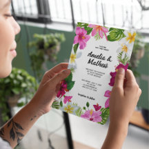 Vibrant Tropical Flowers Wedding