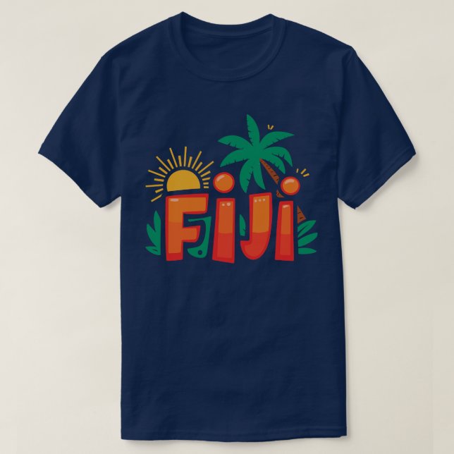Vibrant Tropical Graphisme Été Sunshine TShirt (Design devant)