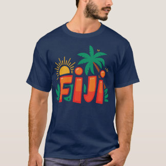 Vibrant Tropical Graphisme Été Sunshine TShirt