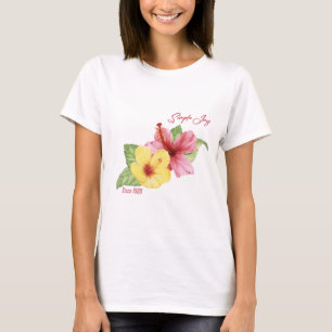 Vibrant Tropical Hibiscus Flower T-Shirt