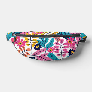 Vibrant Tropical Leaves and Exotic Botanical Fanny Pack