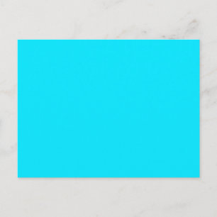 Vibrant Turquoise Sky Blue Colour Customize This Postcard