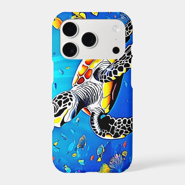 Vibrant Turtle Reef Life (Back)