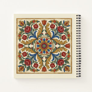 Vibrant Tuscany Italian Naive Art: Rustic Notebook