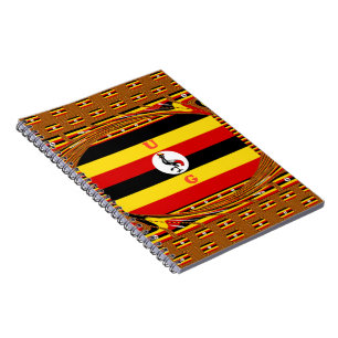 Vibrant Uganda Flag-Inspired Art Notebook
