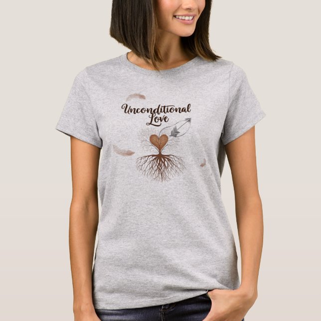 Vibrant Unconditional Love women Basic T-Shirt (Front)