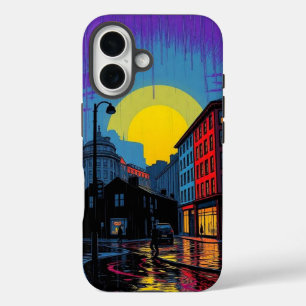 Vibrant Urban Cyclist Pop Art Phone Case
