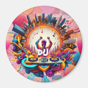 "Vibrant Urban Sound" Magnet