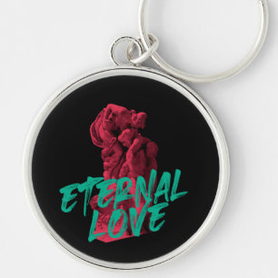 Vibrant, urban, trendy graphic design Eternal Love Keychain