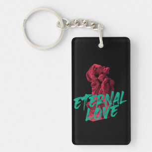 Vibrant, urban, trendy graphic design Eternal Love Keychain