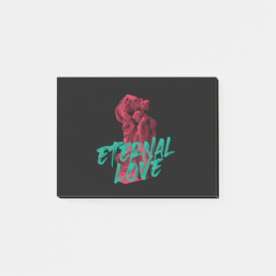 Vibrant, urban, trendy graphic design Eternal Love Post-it Notes