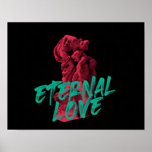 Vibrant, urban, trendy graphic design Eternal Love Poster