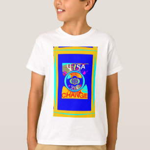 Vibrant USA Change: A Bold Statement T-Shirt