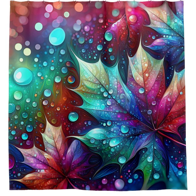 “Vibrant Veins: Abstract Leaves" (Front)