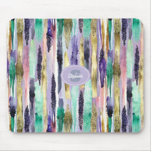 Vibrant Vertical Brushstroke Pattern (1) Mouse Pad