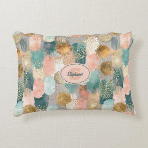 Vibrant Vertical Brushstroke Pattern (2) Accent Pillow