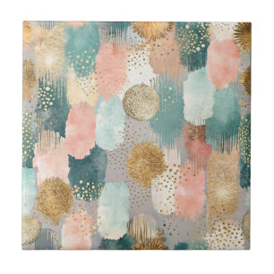 Vibrant Vertical Brushstroke Pattern (2) Tile