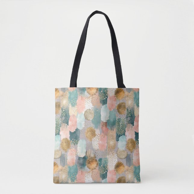 Vibrant Vertical Brushstroke Pattern (2) Tote Bag (Front)