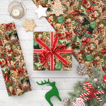 Vibrant Victorian Christmas Collage Wrapping Paper<br><div class="desc">The overall effect of this Victorian Christmas collage wrapping paper is one of elegance, nostalgia, and a deep appreciation for the traditions of the past. It is a perfect choice for wrapping gifts, as it not only conceals the present but also adds an extra layer of sentiment and historical charm...</div>