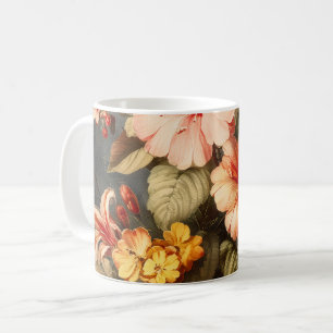 Vibrant Vintage Floral Arrangement Coffee Mug