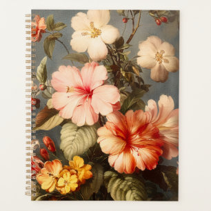 Vibrant Vintage Floral Arrangement Planner