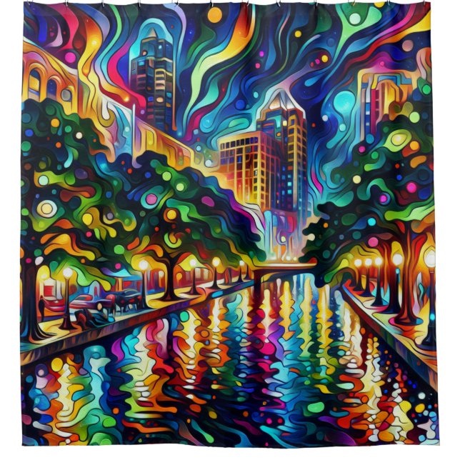 Vibrant Visions: Psychedelic San Antonio Riverwalk (Front)