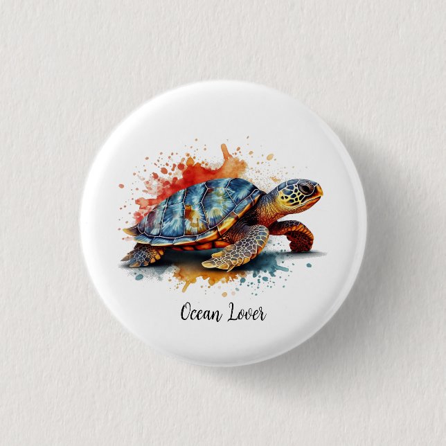 Vibrant Voyager, custom 1 Inch Round Button (Front)