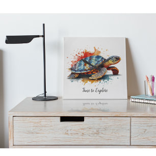 Vibrant Voyager, custom Square Wall Clock