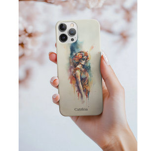 Vibrant Watercolor Dia de los Muertos Catrina iPhone 11 Case