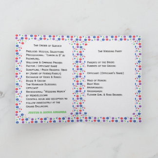Vibrant Watercolor Floral Pattern Wildflowers Program