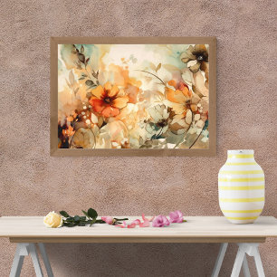 Vibrant Watercolor Flowers Photo Print