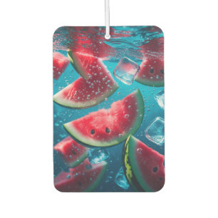 Vibrant Watermelon Slices Underwater – Refreshing Air Freshener
