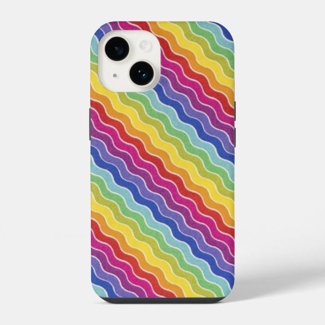Vibrant Waves of Colour   iPhone Case (Back)