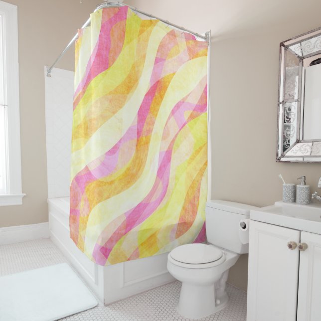 Vibrant Wavy Abstract Pattern (In Situ)