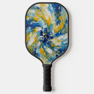 Vibrant Whispers on Fabric Pickleball Paddle