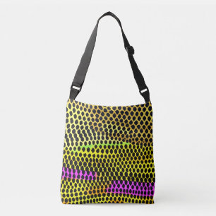 "Vibrant Wilderness" Colourful Abstract Print Crossbody Bag